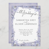 Waterverf Floral Wedding Kaart (Voorkant / Achterkant)