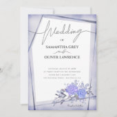 Waterverf Floral Wedding Kaart (Voorkant)