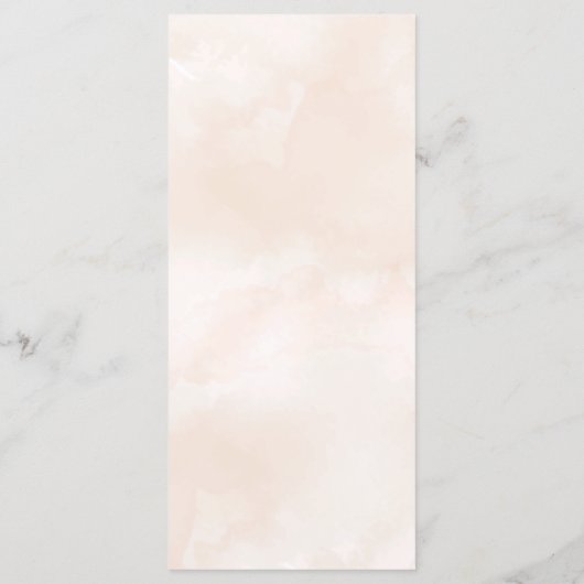 Waterverf Floral Wedding Menu (Achterkant)