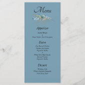 Waterverf Floral Wedding Menu (Achterkant)