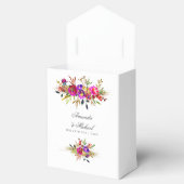Waterverf Floral Wedding Monogram Bedankdoosjes (Geopend)
