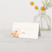 Waterverf Floral Wedding Plaatskaartje (Achterkant)