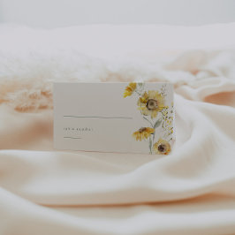 Waterverf Floral Wedding Place Card Plaatskaartje