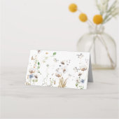 Waterverf Floral Wedding Place Cards Plaatskaartje (Achterkant)