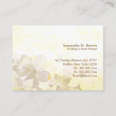 Waterverf Floral Wedding Planner Visitekaartje (Achterkant)