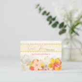 Waterverf Floral Wedding Planner Visitekaartje (Staand voorkant)