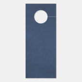 Waterverf Floral Wedding Plum en Navy Deurhanger (Achterkant)