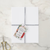 Waterverf Floral Wedding Rustic Boho Cadeaulabel (Met Touw)