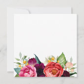 Waterverf Floral Wedding Rustic Boho Kaart (Achterkant)