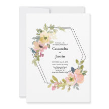 Waterverf Floral Wedding
