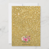 Waterverf Floral Wedding Save the Date (Achterkant)