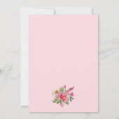 Waterverf Floral Wedding Save the Date (Achterkant)