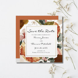 Waterverf Floral Wedding Save The Date
