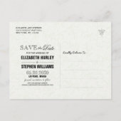 Waterverf Floral Wedding Save the Date Briefkaart (Achterkant)