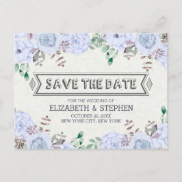 Waterverf Floral Wedding Save the Date Briefkaart