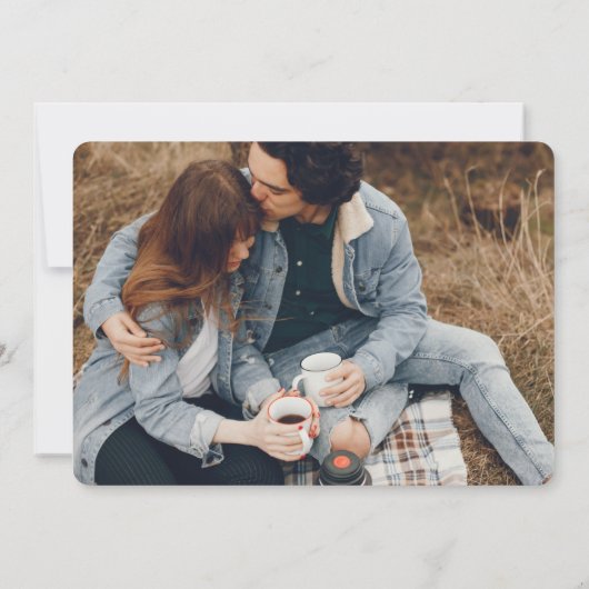 Waterverf Floral Wedding Save the Date Kaarten (Achterkant)