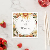 Waterverf Floral Wedding Servet (Insitu)