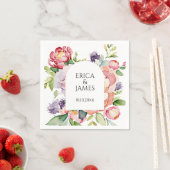 Waterverf Floral Wedding Servet (Insitu)