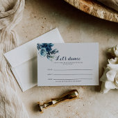 Waterverf Floral Wedding Song-aanvraagkaart RSVP Kaartje