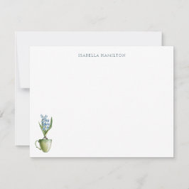 Waterverf Floral Wedding Specialized Stationery Notitiekaartje