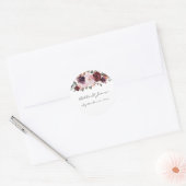 Waterverf Floral Wedding Sticker (Envelop)