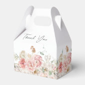 Waterverf Floral Wedding Summer Garden Bedankdoosjes (Achterkant)