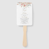 Waterverf Floral Wedding Summer Garden Handwaaier (Voorkant)
