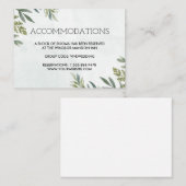 Waterverf Floral Wedding Summer Garden Informatiekaartje (Voorkant / Achterkant)