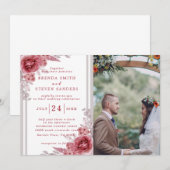 Waterverf Floral Wedding Summer Garden Kaart (Voorkant / Achterkant)