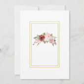 Waterverf Floral Wedding Summer Garden Kaart (Achterkant)