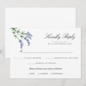 Waterverf Floral Wedding Summer Garden Kaart (Voorkant / Achterkant)