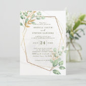 Waterverf Floral Wedding Summer Garden Kaart (Staand voorkant)