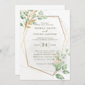 Waterverf Floral Wedding Summer Garden Kaart (Voorkant / Achterkant)