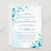 Waterverf Floral Wedding Summer Garden