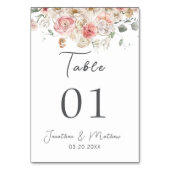 Waterverf Floral Wedding Summer Garden Kaart (Achterkant)