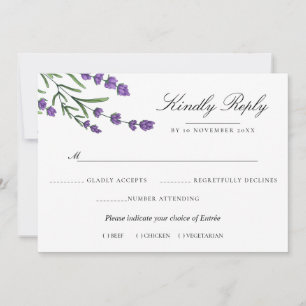 Waterverf Floral Wedding Summer Garden Kaart