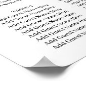 Waterverf Floral Wedding Summer Garden Poster (Hoek)