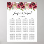 Waterverf Floral Wedding Summer Garden Poster (Voorkant)