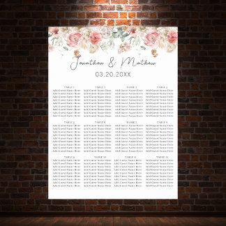 Waterverf Floral Wedding Summer Garden Poster