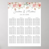 Waterverf Floral Wedding Summer Garden Poster (Voorkant)