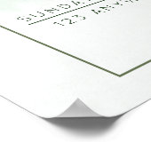 Waterverf Floral Wedding Summer Garden Poster (Hoek)