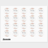 Waterverf Floral Wedding Summer Garden Ronde Sticker (Vel)