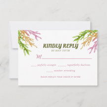 Waterverf Floral Wedding Summer Garden