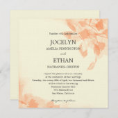 Waterverf Floral Wedding Uitnodiging (Voorkant / Achterkant)