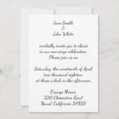 Waterverf Floral Wedding Uitnodiging (Achterkant)