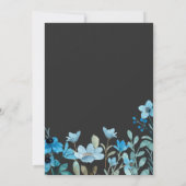 Waterverf Floral Wedding Uitnodiging (Achterkant)