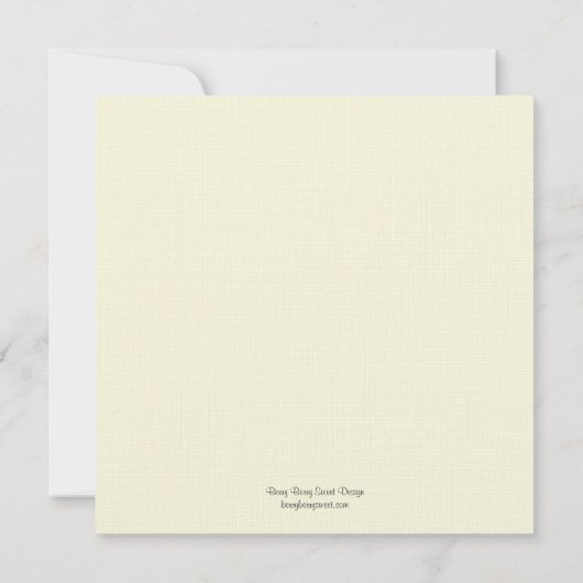 Waterverf Floral Wedding Uitnodiging (Achterkant)