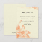 Waterverf Floral Wedding Uitnodiging Informatiekaartje (Voorkant / Achterkant)