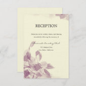 Waterverf Floral Wedding Uitnodiging Informatiekaartje (Voorkant / Achterkant)