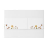 Waterverf Floral Wedding Uitnodigingen Wikkel (Achterkant Voorbeeld)